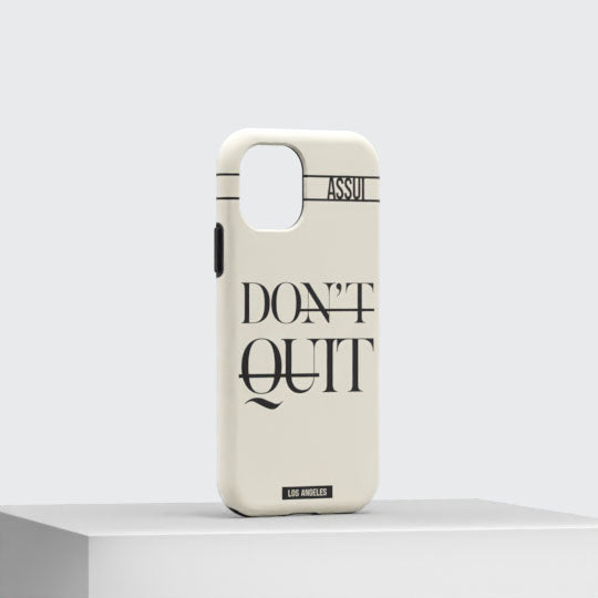 ASSUI Custom Shellfie Case for iPhone X - Don't Quit