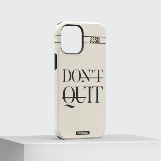 ASSUI Custom Shellfie Case for iPhone 12 Pro Max - Don't Quit