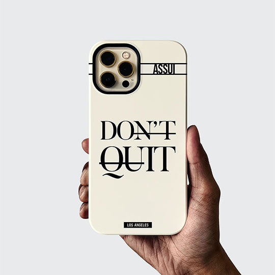 ASSUI Custom Shellfie Case for iPhone 14 Pro Max - Don't Quit