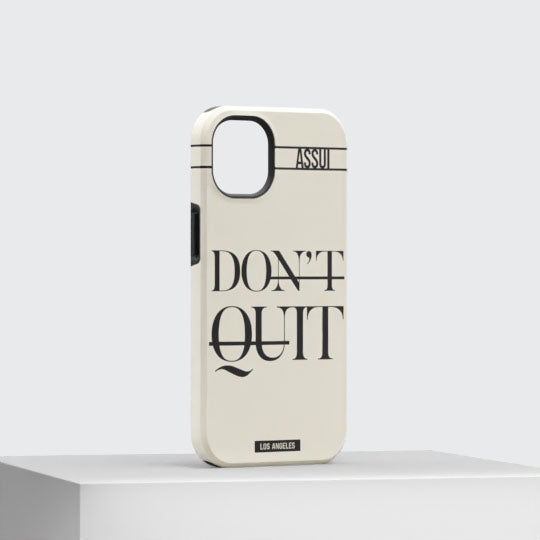 ASSUI Custom Shellfie Case for iPhone 13 mini - Don't Quit