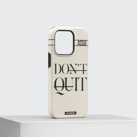 ASSUI Custom Shellfie Case for iPhone 14 Pro - Don't Quit