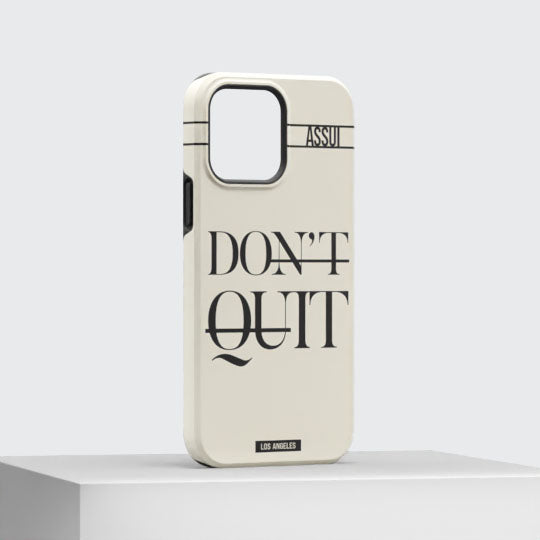 ASSUI Custom Shellfie Case for iPhone 14 Pro Max - Don't Quit