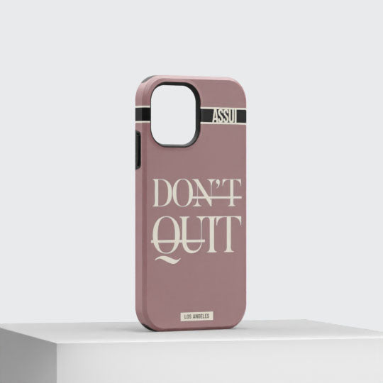 ASSUI Custom Shellfie Case for iPhone 12 Pro - Don't Quit