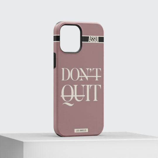 ASSUI Custom Shellfie Case for iPhone 12 Pro Max - Don't Quit