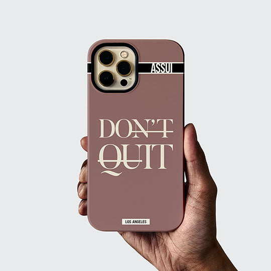 ASSUI Custom Shellfie Case for iPhone Xs Max - Don't Quit