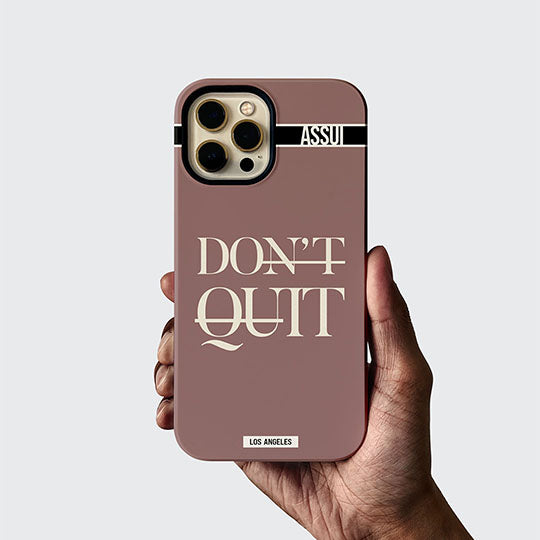 ASSUI Custom Shellfie Case for iPhone 13 mini - Don't Quit