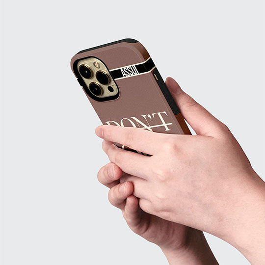 ASSUI Custom Shellfie Case for iPhone Xs - Don't Quit