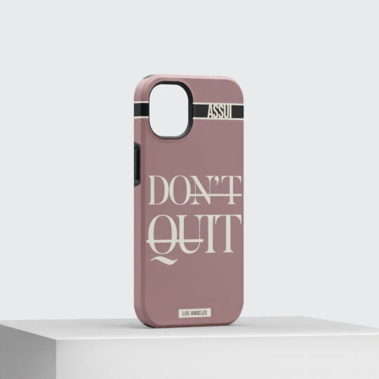 ASSUI Custom Shellfie Case for iPhone 13 mini - Don't Quit