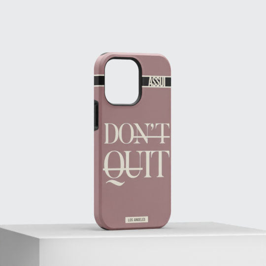 ASSUI Custom Shellfie Case for iPhone 13 Pro - Don't Quit