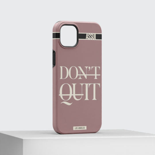 ASSUI Custom Shellfie Case for iPhone 15 Plus - Don't Quit