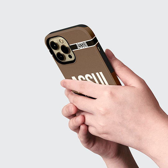 ASSUI Custom Shellfie Case for iPhone Xs - TXT