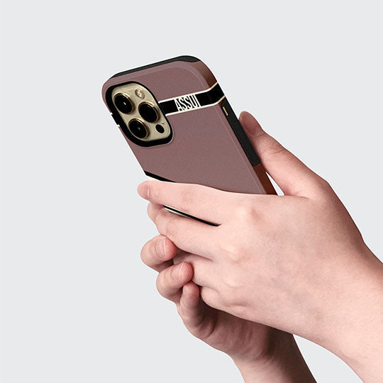 ASSUI Custom Shellfie Case for iPhone 13 mini - Triple Dry Rose