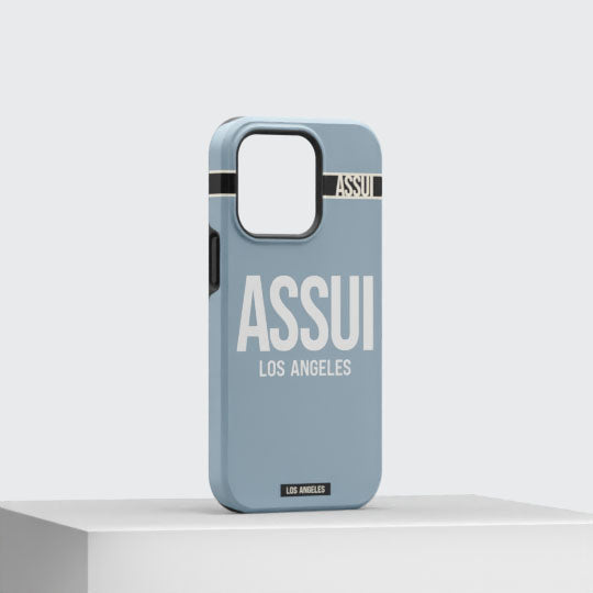 ASSUI Custom Shellfie Case for iPhone 15 Pro - Denim